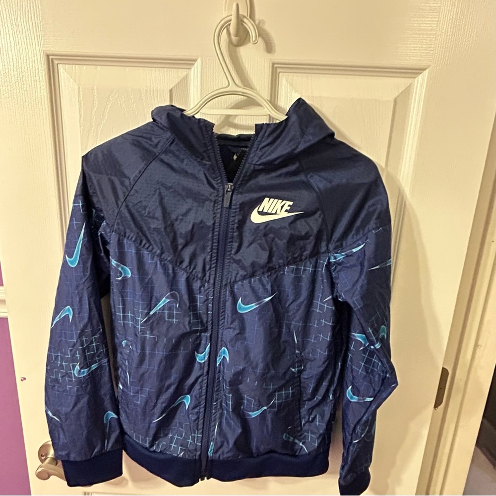 Youth Nike Blue windbreaker jacket